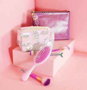 Spring Fling Small Wristlet Makeup Pouch - Pink